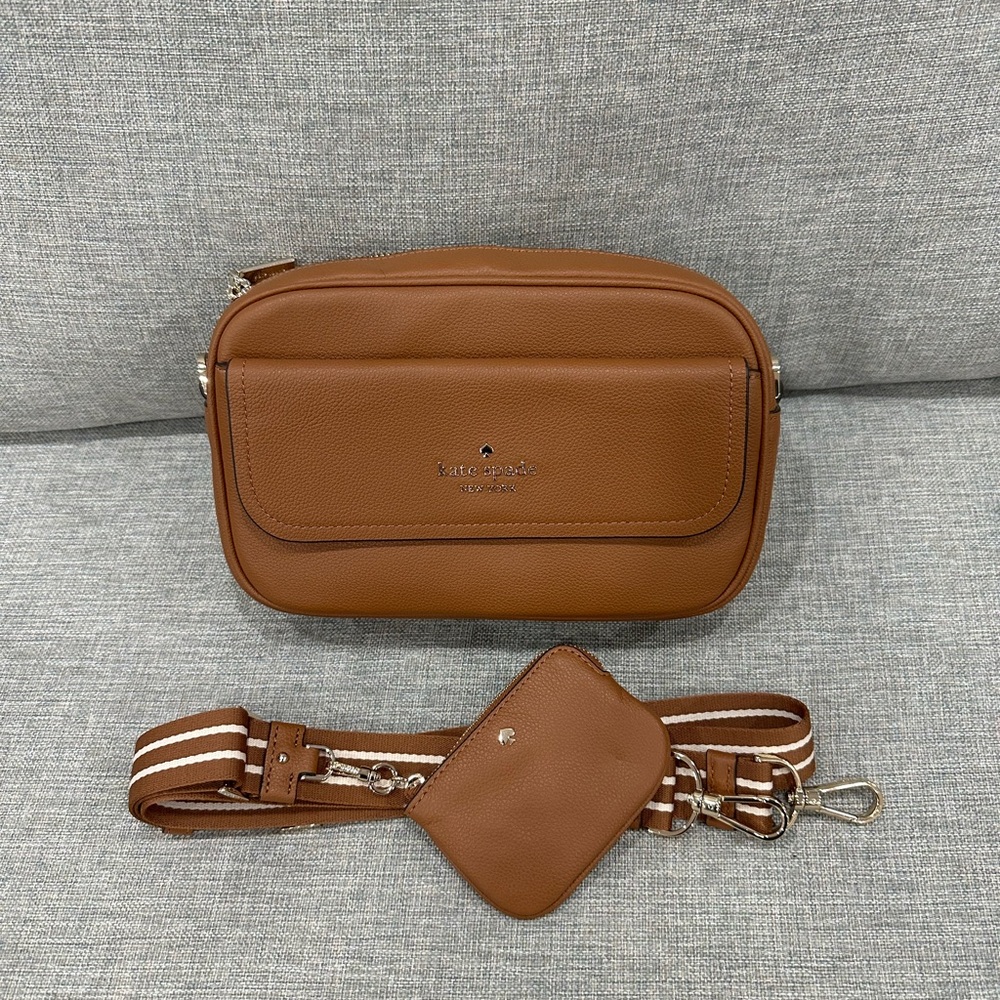 Kate Spade Rosie Flap Pebbled Leather Camera Bag